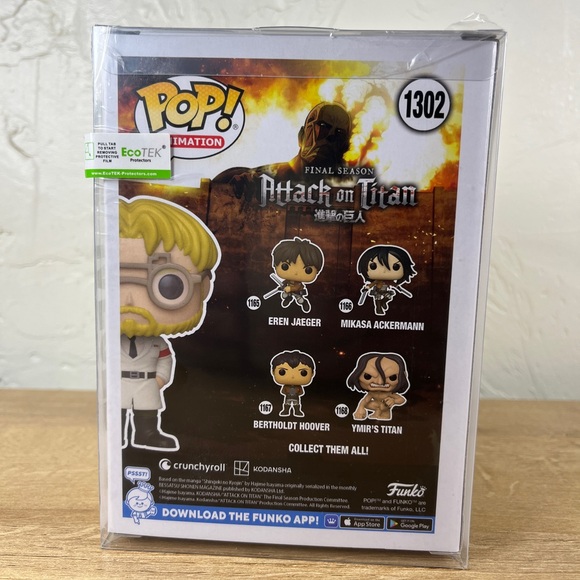 Zeke Jaeger Funko Pop #1302 Hot Topic Attack On Titan AOT Vaulted NEAR MINT - Picture 10 of 10